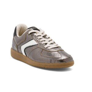 FUN VERBENAS Lead Made In Spain Leather Metallic Sneakers